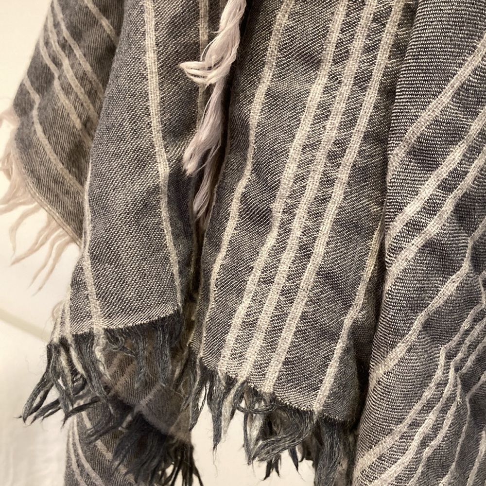 Vince wool blend sequin striped scarf shawl - Picture 4 of 13